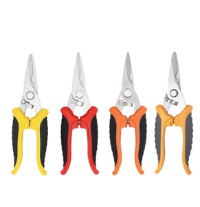 Tijeras multifunción para <span class=keywords><strong>electricista</strong></span>, <span class=keywords><strong>de</strong></span> acero inoxidable, con mango <span class=keywords><strong>de</strong></span> plástico, cortador <span class=keywords><strong>de</strong></span> alambre, corte <span class=keywords><strong>de</strong></span> cable - Product Image 4