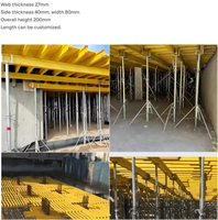 Encofrado de vigas de madera de alta resistencia y tamaño ajustable a precio de fábrica para la construcción de losas y columnas, vigas de madera tipo I de contrachapado amarillo