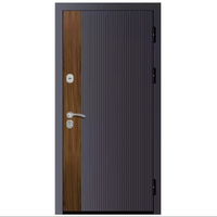 Porte d'entrée extérieure renforcée en acier de style turc, antivol, pour projets résidentiels (vente en gros)