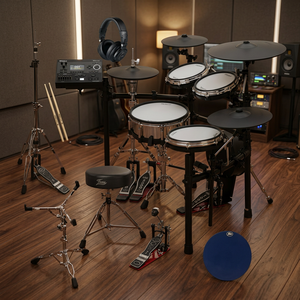 BEST NEW EU TD-50KV2 Electric Industrial V-<b>Drum</b> Set Acrylic Drumheads DIY ODM Customizable <b>Plastic</b> Construction USB-MIDI Double - Product Image 2