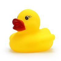 Mini canard de bain en PVC de 2 pouces, jouet couineur flottant pour enfants, cadeau personnalisé pour fête d'anniversaire, jeu de carnaval
