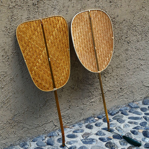 Handmade Bamboo Woven Fan Anji Origin Round Fan Summer Cooling Chinese <b>Retro</b> Waist Fan - Product Image 1