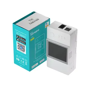 Temperature and Humidity Monitoring Switch SONOFF TH Elite 16A WiFi Smart Switch Ewelink Smart Home work DS18B20/ Si7021/ RL560