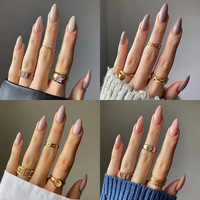 Haute qualité personnalisé ballerine cercueil amande pointu couverture complète faux ongles conseils presse-sur la conception pour doigt prix de gros