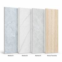 Panneau mural en pierre SPC de 4 mm, fin, léger, imperméable, facile à installer, écologique, revêtement mural intérieur