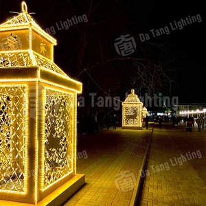 Outdoor 3d <b>Christmas</b> <b>Lantern</b> Light For Home & Commercial Decoration Ip65 Waterproof Customized Colors - Product Image 4