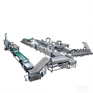 Linha de Produção de Batatas Fritas Francesas Totalmente Automática de Alta Qualidade HT 100-3000kg/h com Máquinas de Descascar e Cortar Batatas - Product Image 2