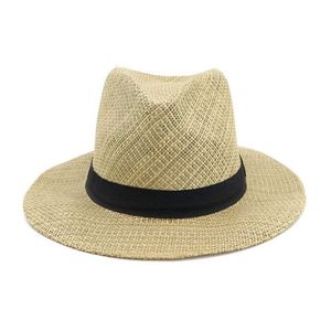 Chapeau Panama en paille style personnage, promotionnel, pas cher, pour le voyage, les affaires, les loisirs et les sports de plein air - Product Image 1