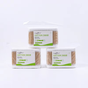 Bâtonnets en bois blanc jetables, 300 pièces, deux embouts en coton, sachets individuels, nettoyage des oreilles pour hôtel, multi-usages, 72-75 mm, bâtonnets personnels - Product Image 5