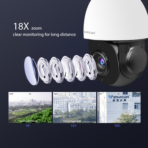 <span class=keywords><strong>Vstarcam</strong></span> กล้องเฝ้าระวังความปลอดภัยและเสียงสองทางสำหรับกลางแจ้งกล้อง <span class=keywords><strong>IP</strong></span> ซูม18X HD 4MP ใน CS66Q กันน้ำ - Product Image 6