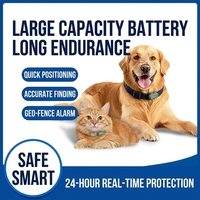 Localisateur d'animaux de compagnie étanche 4G, traceur anti-perte sans fil pour chien, traceur GPS pour chat, traceur Beidou avec lumière et son pour trouver les animaux de compagnie perdus