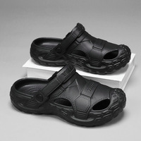 Sandal Clog EVA Olahraga Luar Ruangan Pria Ukuran Besar Tahan Air Anti Selip Bernapas Nyaman Tahan Aus untuk Berkemah Memancing Mendaki
