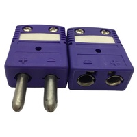 Connecteur de prise thermocouple de type K standard, multicolore, avec gaine de protection