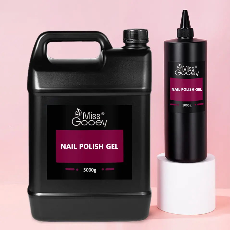 Vente en gros 1000ml 1kg de vernis Nali en vrac vernis à ongles Gel UV à tremper Logo personnalisé