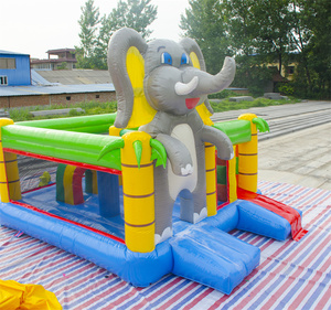 Château gonflable à thème éléphant avec toboggan, prix d'usine, pour jeux à domicile, en extérieur et événements - Product Image 3