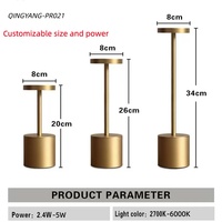 QINGYANG Style Nordique Minimaliste Simple USB Rechargeable LED Table Lampe De Bureau Sans Fil Dimmable pour Salon Restaurant
