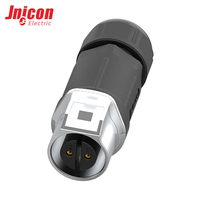 Connecteur industriel étanche IP67 à verrouillage rapide MJ24, fiche mâle et fiche femelle, 50A 30A 300V, pour connexions de fils 2-5 broches