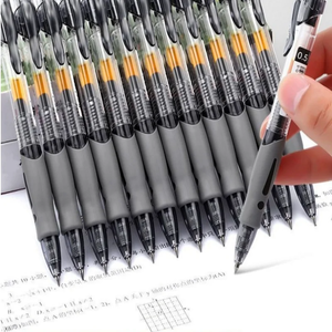 13 adet sevimli plastik ofis ve okul malzemeleri Set geri çekilebilir siyah/kırmızı/mavi mürekkep tükenmez kalemler ile 0.5mm jel yedekler - Product Image 2