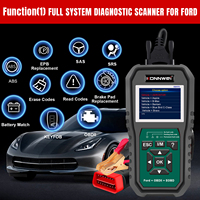 Todas las funciones OBD2 escáner motor ABS SRS SAS aceite EPB DPF TPMS reinicio lector de código herramienta de registro de batería para Ford