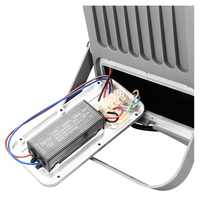 KCD Aluminium Mince Personnalisable 30w 50w 120w 250w Faisceau Étroit RGB Détecteur de Mouvement Sécurité Extérieure Projecteur LED Extérieur