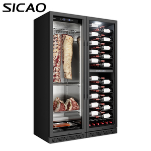 SICAO acier inoxydable Dry Ager Armoire de vieillissement et boisson Refroidisseur de vin Armoire de réfrigérateur Réfrigérateur Cave combinaison Pour la maison - Product Image 2