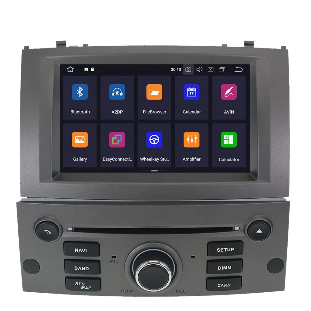 Zwnav Android 10.0 64Gb Car Multimedia Player Gps Navigatie Radio Voor Peugeot 407 2004-2010