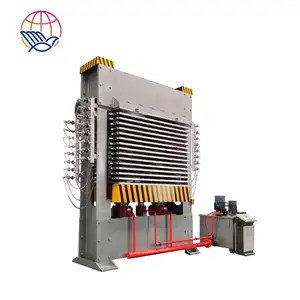 Máquina automática de prensado en caliente con cargador y descargador para paneles a base de madera Maquinaria de prensado en caliente laminado