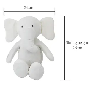 Elefante de peluche de dibujos animados para bebé, juguete de peluche Musical con luz, Animal de peluche eléctrico