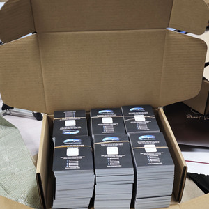 Custom Black <strong>Business</strong> <strong>Cards</strong> With UV Logo Design Double Sided Offset Printing Kraft Paper Cardboard Material Greeting Postcards - Product Image 6