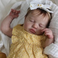Boneka Bayi Reborn 20 Inch, Mirip Bayi Asli, Bahan Vinyl Lembut, Mainan Bayi Baru Lahir Realistis untuk Hadiah Anak, Grosir, Custom