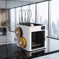 Imprimante 3D Snapmaker U1 multicolores, 4 extrudeurs indépendants, FDM, bureau, grand volume d'impression, haute vitesse, haute précision, prototypage
