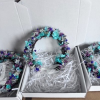 Huwelijksverjaardag Verloving Bruiloft Decoratie Gedroogde bloemenkroon Boheems handgemaakt op maat gemaakt bruidshoofddeksel Fotoshoot Pop