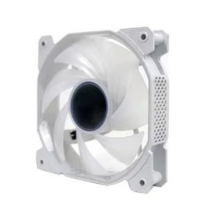 Miroir central multicolore 12cm, 10 lumières LED, en verre, avec refroidissement rgb, ventilateur pour cpu