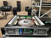Amplificateur de puissance audio professionnel 4 canaux A800 4X800W 4X1000W 2U en métal durable avec transistors Anson pour système sonore