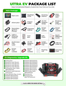 100% оригинальный Autel Maxisys Ultra Ev Новый энергетический диагностический инструмент OBD2 анализатор двигателя для автомобилей с гарантией на 1 год, мощность 12 В - Product Image 6