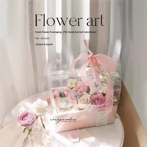 Caja de Regalo Transparente, Impermeable y Reciclable de Cartón para Pasteles y Flores, con Recubrimiento UV - Product Image 2