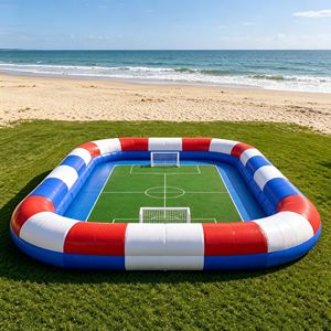 Terrain de football gonflable, terrain de soccer gonflable pour l'entraînement au football, les événements sportifs et les <span class=keywords><strong>jeux</strong></span> en plein air - Product Image 2