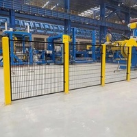 Kit de clôture robotisée extensible avec fenêtre de visualisation en polycarbonate, plaques de base à visser, installation facile