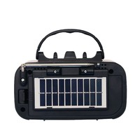Radio solaire d'urgence, haut-parleur Bluetooth, radio portable FM AM SW, lampe de poche, USB, TF, rechargeable, récepteur de survie