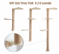 Arbre à gratter pour chat en bois en gros, cadre d'escalade d'intérieur, arbre à gratter pour chat en bois