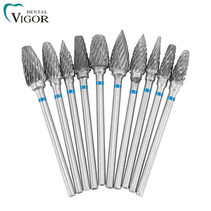 Juego de 10 fresas dentales de carburo de tungsteno de 2.35mm por caja para laboratorio dental - Product Image 6