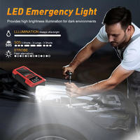 Compresseur d'air, lampe torche LED, kit de démarrage d'urgence pour voiture avec 150 PSI, adapté aux véhicules à essence de 2,64 gallons ou à diesel de 2,38 gallons