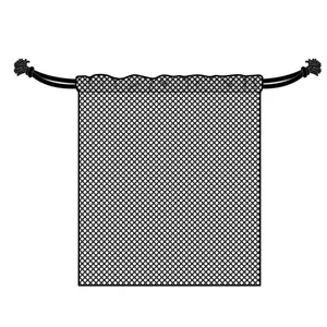 Kunden spezifische Polyester Nylon schwarz weiß Mesh Sport Kordel zug Tasche kleine Mesh Kordel zug Tasche