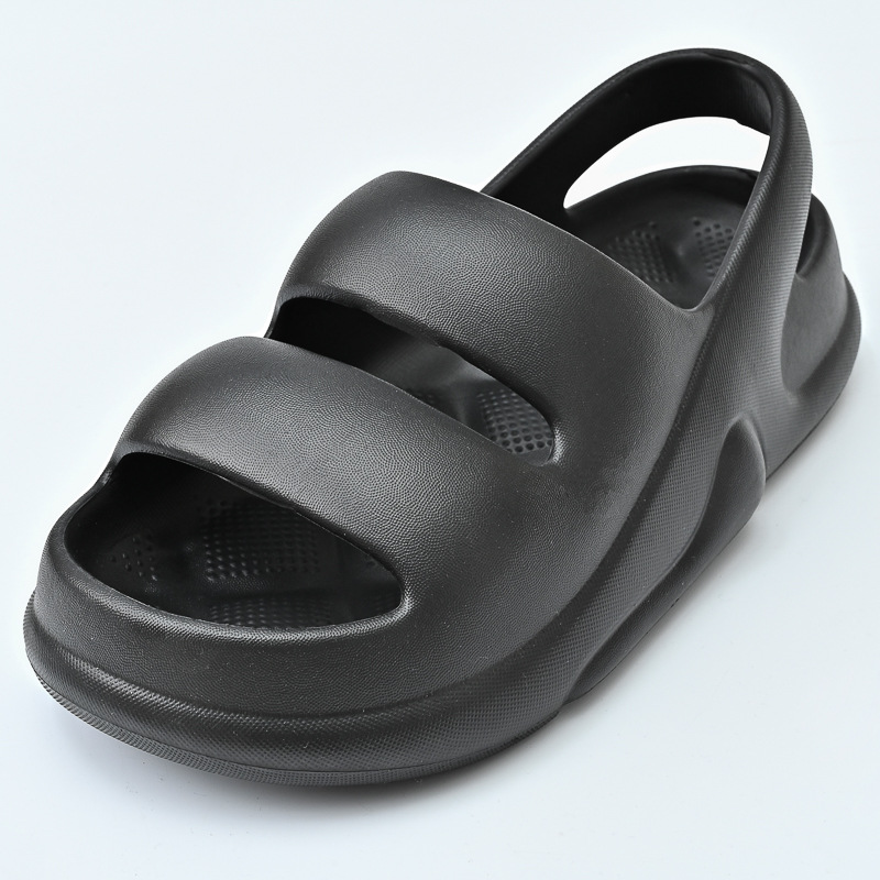 2023 Women and Men Summer Sandals Couples Macaron Color Double Strap EVA Lightweight Sandals