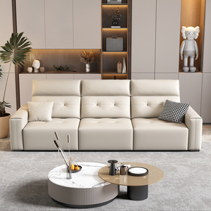 Sofá Cama Eléctrico Popular, Moderno y Suave, con Control Remoto, Multifuncional, de Cuero, Tipo Nube, para Sala de Estar y Hogar - Product Image 6