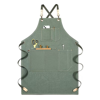 Tabliers de chef en toile pour restaurant, tabliers sans manches tendance, uniforme de serveur, réutilisables pour le personnel des bars, hôtels, cafés, fournitures de barbier