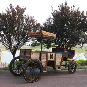 Fabricant de charrettes à chevaux classiques personnalisées uniques en bois, charrettes à chevaux de tourisme de qualité supérieure, buggy de tourisme - Product Image 4
