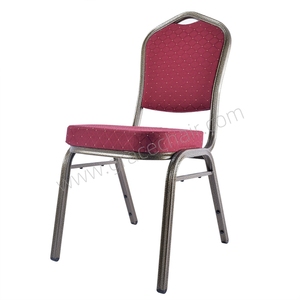 Cadeiras de Evento para Festas e Casamentos Duráveis com Capa de Poliéster Metal Ferro Aço Aluguel Cadeira de Banquete Vermelha Azul - Product Image 5