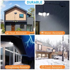 Năng lượng mặt trời dẫn đèn tường đèn sân khấu ngoài trời dẫn nhẹ Lũ lụt cảm biến chuyển động góc điều chỉnh cho vườn - Product Image 6