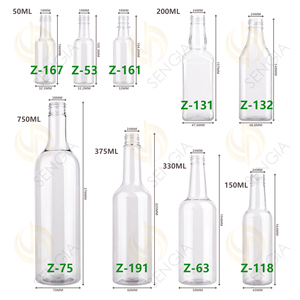 Logo in ấn 50ml <span class=keywords><strong>Mini</strong></span> nhựa chai rượu vang 150ml 250ml 750ml bán buôn nhựa dùng một lần rượu vang rượu chai rum Chai PET - Product Image 6